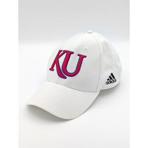 2016 adidas Kansas Jayhawks Breast Cancer Awareness Baseball Cap KU White Pink